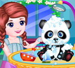 Lindo panda mascota