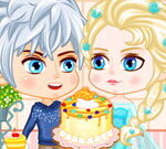 Pastel de cumpleaños de Elsa