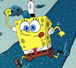 Bob Esponja va al trabajo