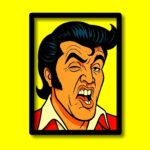 Cara divertida de Elvis