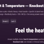 Física: Cuestionario sobre temperatura y calor