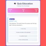 Cuestionario de educación