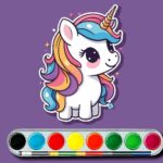 Desafío de colorear unicornios