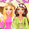 Mejores amigas fashionistas en las vacaciones de primavera