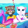 Historia de San Valentín de la chica gato en aguas profundas