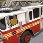 Simulador de conducción de camiones de bomberos